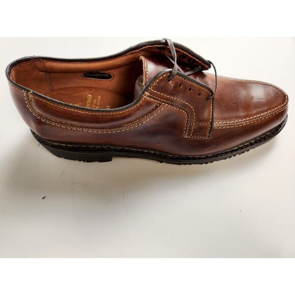 Allen Edmonds Wilbert Men’s 8.5 Brown Leather Split Toe Derby Shoes USA main image 6